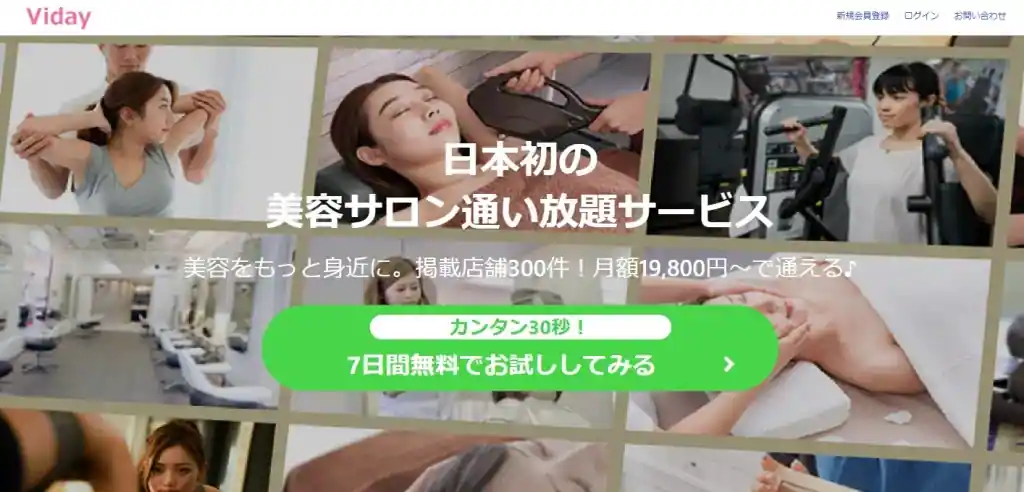 .いろいろなサービスを受けたい人は「Viday」